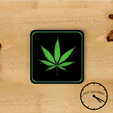 Hojaweed portavasos con logo 1.png Coaster / Weed Coasters - Cannabis
