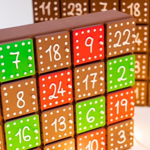 3D_Print_Advent_Calendar_3Demon_STL-10.jpg Gingerbread Printmas Advent Calendar