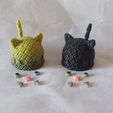 Mousy-Cat-Crocheted-wool-knitted-cute-creature-3D-print-Amigurumi-5.jpg Mousy Cat Crocheted - wool knitted effect cute creature - 3D print ready STL parts Amigurumi for FDM printer