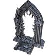 Arch-Gate-A-With-Vines-Mystic-Pigeon-Gaming-2.jpg 3D file Arched Portal and Feywilds Portal Tabletop Terrain Set・3D printer design to download