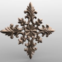 Rozetka_01.jpg Free STL file Vintage mouldings for old classic apartments cnc art router machine 3D printed・3D printing idea to download
