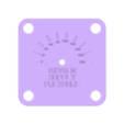 Gauge Indicator Plate Type A - embossed text.stl F-16 Cockpit Right Console: Oxygen Regulator Panel