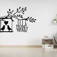 home-sweet-home.jpg HOME SWEET HOME laser cut svg dxf files wall sticker engraving decal silhouette template cnc cutting router digital vector instant download