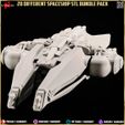 Spaceship-3dprinting-3dprints-miniature-minis-diorama-3dprint-bundle-pack-props-banner-5.jpg 20 Different Spaceship STL Diorama - Minature Collection Pack-Bundle