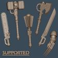 Melee1.jpg Gen8 Errant Space Knights - Assault Team Melee Weapons [Pre-Supported]