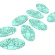 Oval-75x42mm-set3-textures-DRKCT.jpg Dark city - 169 Round & Oval bases for wargame set 3
