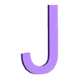 J 150.stl Alphabet Letter H150mm EP 10mm
