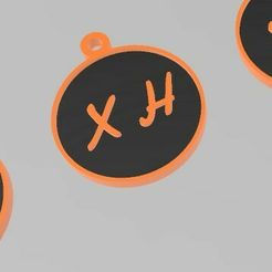 xh.jpg LLAVERO INICIAL 2 LETRAS X.H
