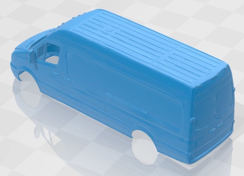 foto 4.jpg Fichier STL Mercedes Benz Sprinter 2014 Fourgon carrosserie imprimable・Modèle imprimable en 3D à télécharger, hora80