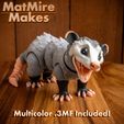 CZ7A0058-copy-2.jpg Opossum Articulated Fidget Figure, 3mf included, cute flexi