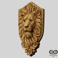 Lion-Head-4.jpg Lion Head STL file for 3d printing or CNC 3D print model