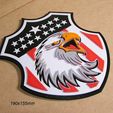 escudo-america-cartel-letrero-aguila-estrellas-barras-rojas.jpg shield, America, bars, stars, eagle, eagle, bird, sign, signboard, sign, logo, logo, badge, print3d
