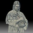 221.jpg Jesus Christ with the lamb - bas-relief for CNC router