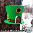 FREE-003.jpg Fichier STL Maison d'oiseau "chapeau de lutin・Objet imprimable en 3D à télécharger