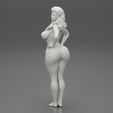 Girl-0012.jpg 3D file Beautiful Girl Stylish Bikini Posing Sandy Beach 3D Print Model・3D printer design to download, 3DGeshaft