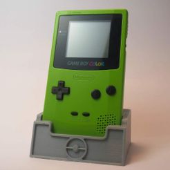 P1040754-min-min.JPG Free STL file Game Boy Colour Stand・Template to download and 3D print