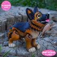 d.jpg PRINT IN PLACE CUTE FLEXI GERMAN SHEPHERD