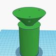 SpoolTinkercad.JPG PRINT-IN-PLACE, WALL MOUNT, SMOOTH AND SILENT, EASY CHANGE EASY PRINT UNIVERSAL SPOOL HOLDER