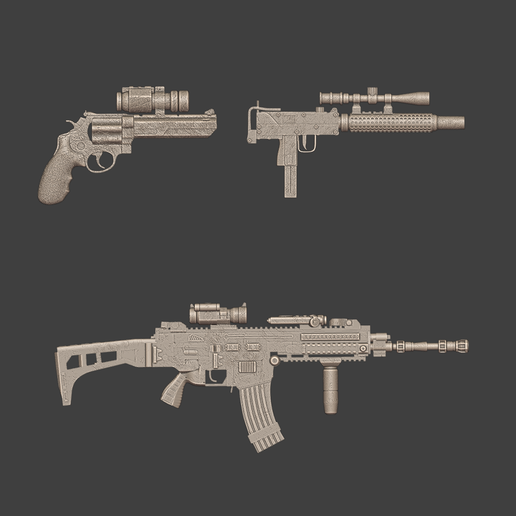 🔫 Pack of Guns – 3D Printable Weapon Collection・ STL File for 3D ...
