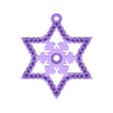 stl 2.stl FANCY STAR DESIGN PENDANT 3D PRINTABLE MODEL