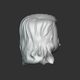 08.png A female head in a POP style.  Wavy, curly hair. WH_3-8