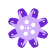 omni-wheel_v2_FR_BL.stl Mecanum Wheel for Tetrix Hubs