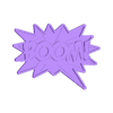 BOOM.stl Cartoon logo internet slang expression collection 1 keychain