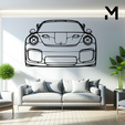 911-gt2-rs-2019-front.png Wall Silhouette: Porsche Set