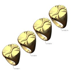Horn-italian-Oval-Claw-marks-signet-ring-size7to10-00.jpg STL file Italian horn Claw marks oval signet US sizes 7to10 3D print model・3D printing template to download