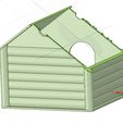 cat_dog_house_v1-15.jpg doghouse cathouse housekeeper for real 3D printing