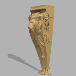 lion-furniture-leg-cnc-lathe-3d-printing-2.png STL file lion furniture leg cnc lathe 3d printing・3D printable model to download