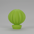 Cactus-3-vase-3.png 3D Model STL file 3dprintable Cactus Vase 3