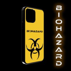 coque-biohazard.jpg Archivo STL Iphone 13 PRO MAX shell BIOHAZARD・Diseño para descargar y imprimir en 3D