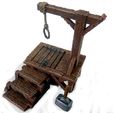 Hangmans-Platform-Painted-miniature-from-Mystic-PIgeon-Gaming-1-min.jpg Gallows Stocks And Guillotine Tabletop Terrain Set