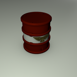 barrel1.png Free STL file W40K - terrain - Barrel・3D printer design to download