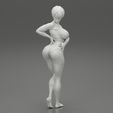 GIRL-06.jpg Fichier 3D Belle femme brune aux cheveux courts portant un bikini Mode d'impression 3D・Plan pour imprimante 3D à télécharger, 3DGeshaft