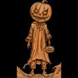 The-Halloween-Wandering-Pumpkin-2.jpg La citrouille errante d'Halloween fichier STL pour impression 3d ou CNC