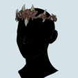 4.png Crown gothic 3D model stl Cosplay