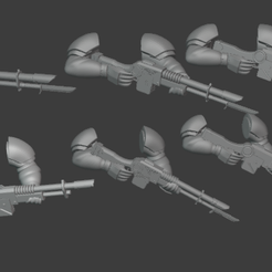 Capture.png Free 3D file Lucius Lasgun arm・3D printer model to download