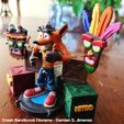 6.jpg Crash Bandicoot Diorama, Uka uka and Aku Aku 3D Printable