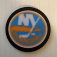 IMG_5343.jpg New York Islanders Logo Hockey Puck