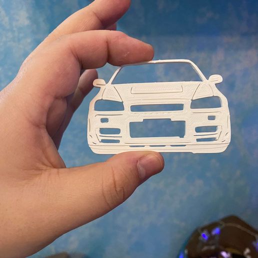 🗝️ Nissan Skyline GT-R R34 Keychain・ OBJ File for ・Cults