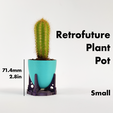 SizePreview-Small.png Retrofuturistic Small Plant Pot