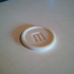 Makerbot_Coaster.jpg Archivo STL gratuito Posavasos Makerbot・Objeto para descargar e imprimir en 3D, MinorSymphony