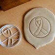 20221104_151616.jpg Ribbon symbol - remembrance or mourning - Cookie cutter souvenir