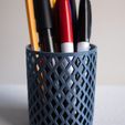 cylinder-pencil-holder-with-diamond-texture-slimprint.jpg Diamond Pencil Holder + Memo box - set, Slimprint