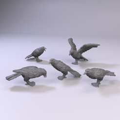 Crows2.png Файл STL Вороны・Модель для загрузки и 3D печати