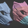 1112.png EVO WOLF - COSPLAY SCI-FI MASK - DIGITAL STL FILE FOR 3D-PRINTING