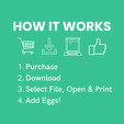 STL-3D-Printed-Egg-Dispenser-How-It-Works.png Dispensador de huevos - Recipiente para almacenar huevos (sin soportes / sin pegar)