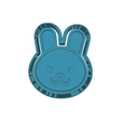 model.png animal face (19)  CUTTER AND STAMP, COOKIE CUTTER, FORM STAMP, COOKIE CUTTER, FORM